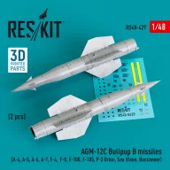  ResKit Models AGM-12C Bullpup B missiles (2 pcs) (A-4, A-5, A-6, A-7, F-4, F-8, F-100, F-105, P-3 Orion, Sea Vixen, Buccaneer) (3D Printed) 1:48 (RS48-0429)