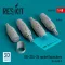 ResKit Models UB-32A-24 rocket launchers (4 pcs) (Mi-24,Mi-8) (3D Printed) 1:48 (RS48-0453)
