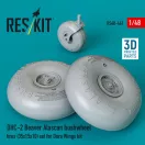 ResKit Models DHC-2 Beaver Alascan bushwheel tires (35x15x10) set for Dora Wings kit (3D Printed) 1:48 (RS48-0461)