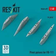   ResKit Models Pivot pylons for FB-111 (4 pcs) (3D Printed) 1:48 (RS48-0499)