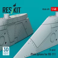   ResKit Models Pivot pylons for FB-111 (4 pcs) (3D Printed) 1:48 (RS48-0499)