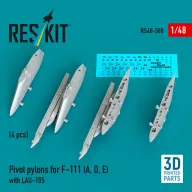   ResKit Models Pivot pylons for F-111 (A, D, E) with LAU-105 (4 pcs) (3D Printed) 1:48 (RS48-0500)
