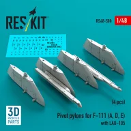   ResKit Models Pivot pylons for F-111 (A, D, E) with LAU-105 (4 pcs) (3D Printed) 1:48 (RS48-0500)