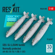   ResKit Models GBU-54 (LJDAM) bombs thermally protected (4 pcs) (AV-8B, F/A-18A-F, F-35B, F-35C) (3D Printed) 1:48 (RS48-0505)