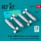 ResKit Models British 1000lb HE-Blast, GP, Low Drag bombs (4 pcs) (F-4, Canberra, Buccaneer, Harrier, Hunter, Tornado) (3D printed) 1:48 (RS48-0511)