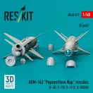 ResKit Models AGM-142 Popeye/Have Nap missiles (2 pcs) (F-4E, F-15I, F-111C, B-52G/H) (3D Printed) 1:48 (RS48-0517)