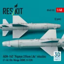 ResKit Models AGM-142 Popeye 2/Have Lite missiles (2 pcs) (F-16I, Kfir, Mirage 2000C, B-52H) (3D Printed) 1:48 (RS48-0518)