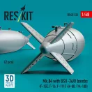 ResKit Models Mk.84 with BSU-36/B bombs (2 pcs) (F-15E, F-16, F-111F, AV-8B, F/A-18D) (3D Printed) 1:48 (RS48-0524)