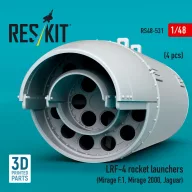   ResKit Models LRF-4 rocket launchers (4 pcs) (Mirage F.1, Mirage 2000, Jaguar) (3D Printed) 1:48 (RS48-0531)