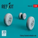 ResKit Models Fairey Gannet wheels set (3D Printed) 1:48 (RS48-0536)