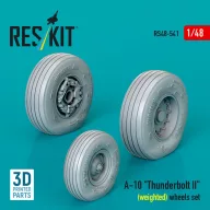   ResKit Models A-10 Thunderbolt II (weighted) wheels set (3D Printed) 1:48 (RS48-0541)