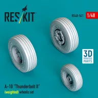   ResKit Models A-10 Thunderbolt II (weighted) wheels set (3D Printed) 1:48 (RS48-0541)