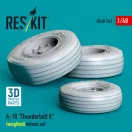 ResKit Models A-10 Thunderbolt II (weighted) wheels set (3D Printed) 1:48 (RS48-0541)