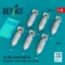 ResKit Models AN-M64 bombs (6 pcs) (500 lbs) for all USAF & RAF of WW2 & Korean War (3D Printed) 1:48 (RS48-0545)