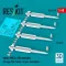 ResKit Models Matra MICA-EM missiles (4 pcs) (Mirage 2000, Rafale, Gripen, Eurofighter) (3D Printed) 1:48 (RS48-0550)