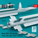 ResKit Models Matra MICA-EM missiles (4 pcs) (Mirage 2000, Rafale, Gripen, Eurofighter) (3D Printed) 1:48 (RS48-0550)