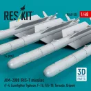 ResKit Models AIM-2000 IRIS-T missiles (4 pcs) (F-4, Eurofighter Typhoon, F-16, F/A-18, Tornado, Gripen) (3D Printed) 1:48 (RS48-0552)