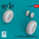 ResKit Models F-111A/B/C/D weighted wheel set (3D Printed) 1:48 (RS48-0553)