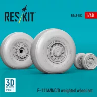   ResKit Models F-111A/B/C/D weighted wheel set (3D Printed) 1:48 (RS48-0553)