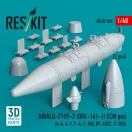 ResKit Models AN/ALQ-71(V)-2 (QRC-161-1) ECM pod (1pcs) (A-4, A-7, F-4, F-100, RF-101C, F-105) (3D Printed) 1:48 (RS48-0560)