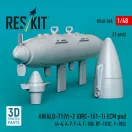 ResKit Models AN/ALQ-71(V)-2 (QRC-161-1) ECM pod (1pcs) (A-4, A-7, F-4, F-100, RF-101C, F-105) (3D Printed) 1:48 (RS48-0560)