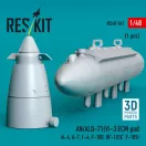 ResKit Models AN/ALQ-71(V)-3 ECM pod (A-4, A-7, F-4, F-100, RF-101C, F-105) (1pcs) (3D Printed) 1:48 (RS48-0561)
