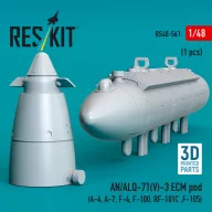   ResKit Models AN/ALQ-71(V)-3 ECM pod (A-4, A-7, F-4, F-100, RF-101C, F-105) (1pcs) (3D Printed) 1:48 (RS48-0561)