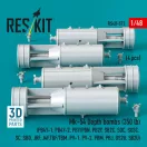 ResKit Models Mk-54 Depth bombs (350 lb) (4 pcs) (PB4Y-1, PB4Y-2, PBY/PBN, PB2Y, SB2C, SOC, SO3C, SC, SBD, JRF, J4F, TBF/TBM, PV-1, PV-2, PBM, PBJ, OS2U, SB2U) (3D Printed) 1:48 (RS48-0573)