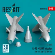   ResKit Models R-98 MR/MT missiles (2 pcs) (Su-11, Su-15, Yak-28) (3D Printed) 1:48 (RS48-0574)