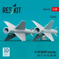   ResKit Models R-98 MR/MT missiles (2 pcs) (Su-11, Su-15, Yak-28) (3D Printed) 1:48 (RS48-0574)