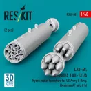 ResKit Models LAU-68, LAU-68D/A, LAU-131/A Hydra rocket launchers for US Army & Navy, Ukrainian AF (a/c & h) (2pcs) (3D Printed) 1:48 (RS48-0583)