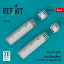 ResKit Models LAU-3A Hydra rocket launchers for US Army & Navy (a/c & h) (2pcs) (3D Printed) 1:48 (RS48-0584)