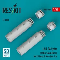   ResKit Models LAU-3A Hydra rocket launchers for US Army & Navy (a/c & h) (2pcs) (3D Printed) 1:48 (RS48-0584)