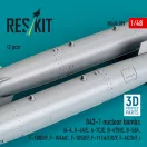 ResKit Models B43-1 nuclear bombs (2 pcs) (A-4, A-6A/E, A-7C/E, B-47B/E, B-58A, F-100D/F, F-104A/C, F-105D/F, F-111A/D/E/F, F-4C/D/E ) (3D Printed) 1:48 (RS48-0589)