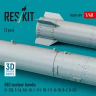   ResKit Models B83 nuclear bombs (2 pcs) (F-15E, F-16, F/A-18, F-111, FB-111, B-1B, B-2, B-52) (3D Printed) 1:48 (RS48-0590)