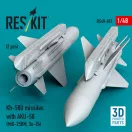 ResKit Models Kh-58U missiles with AKU-58 (2 pcs) (MiG-25BM, Su-24) (3D Printed) 1:48 (RS48-0602)