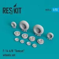   ResKit Models F-14 (A,B) Tomcat wheels set (weighted) 1:72 (RS72-0006)