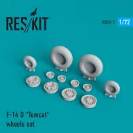   ResKit Models F-14D Tomcat wheels set (weighted) 1:72 (RS72-0007)