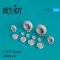 ResKit Models F-14D Tomcat wheels set (weighted) 1:72 (RS72-0007)