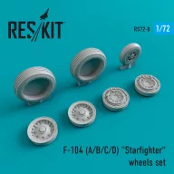  ResKit Models F-104 (A,B,C,D) Starfighter wheels set 1:72 (RS72-0008)