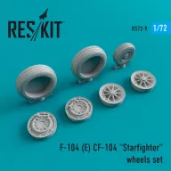   ResKit Models F-104E/CF-104 Starfighter wheels set 1:72 (RS72-0009)