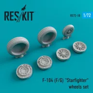   ResKit Models F-104 (F,G) Starfighter wheels set 1:72 (RS72-0010)