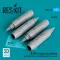 ResKit Models B-8M1 rocket launchers (4 pcs) (MiG-23/27/29, Su-17/20/22/24/25/27/33, Jak-38) (3D Printed) 1:72 (RS72-0013)
