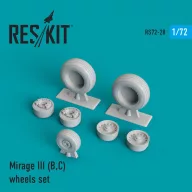 ResKit Models Mirage III (B,C) wheels set 1:72 (RS72-0028)