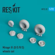   ResKit Models Mirage III (D,E,R,S) wheels set 1:72 (RS72-0029)