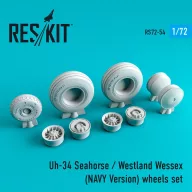   ResKit Models Uh-34 Seahorse/Westland Wessex (NAVY Version) wheels set 1:72 (RS72-0054)
