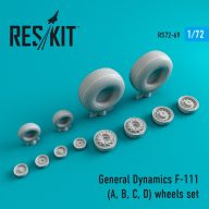   ResKit Models F-111 (A,B,C,D) wheels set (weighted) 1:72 (RS72-0069)