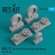   ResKit Models MiG-21 (PF, PFS, PFM, FL, M, MF, MFN, SM, R) wheels set 1:72 (RS72-0122)