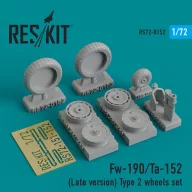   ResKit Models Fw-190 (Late version) type 2 wheels set 1:72 (RS72-0152)