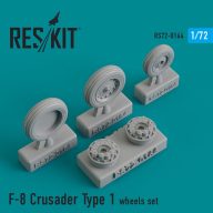   ResKit Models F-8 Crusader type 1 wheels set 1:72 (RS72-0164)